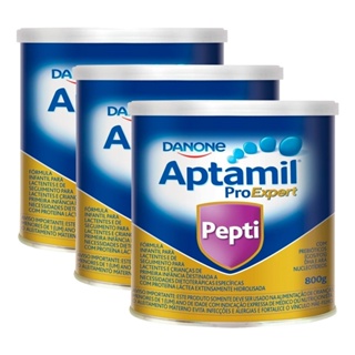 Fórmula Infantil Aptamil Pepti 800g Kit com 3 Unidades