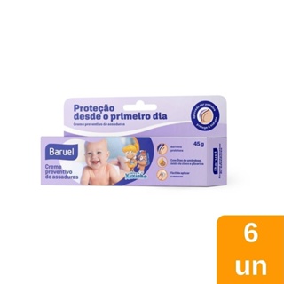 Creme Preventivo para Assadura Turma da Xuxinha 45g - Embalagem com 6 Unidades