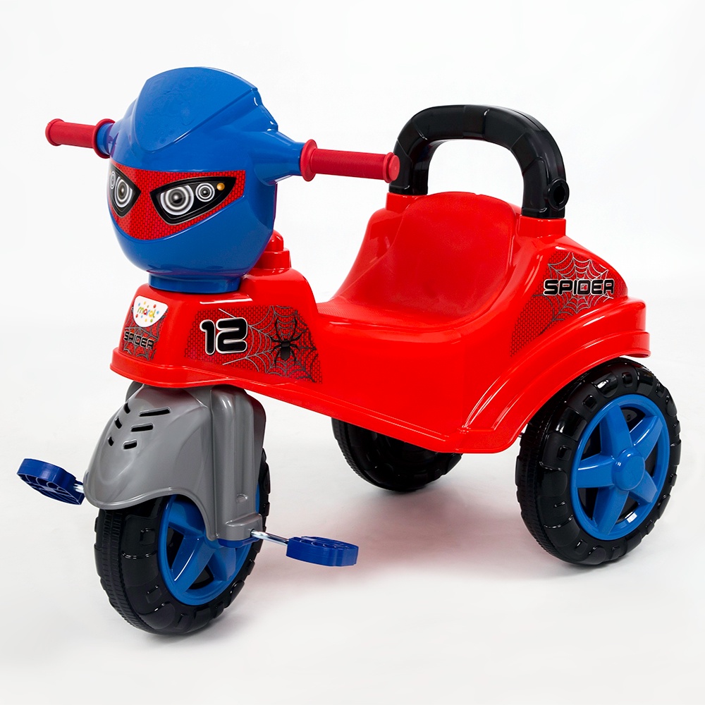 Motoca Triciclo Infantil com Empurrador Praia e Campo Bob Mar - Xplast