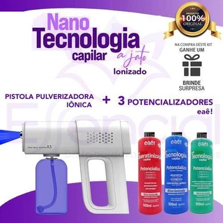 Kit Pistola Pulverizadora + 3 Nanotecnologia Capilar Eaê em Oferta na Shopee