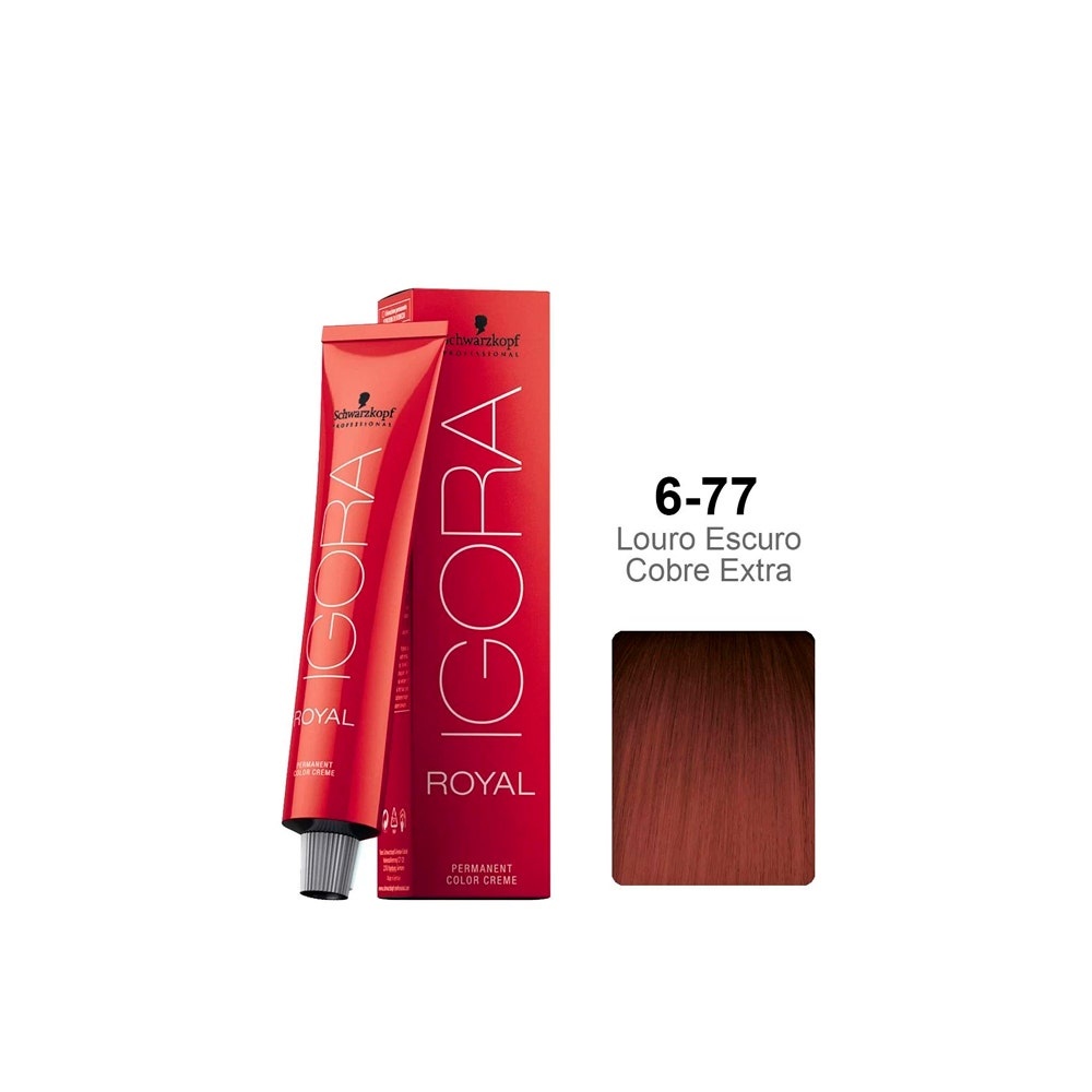 Kit Igora 12.0 Super Clareador Natural, 9.7 Louro Extra Claro Cobre, 02 un  ox 30vol e Tonalizante Flamingo 150ml