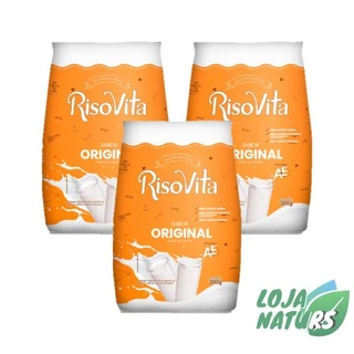 KIT 3 Bebida de Arroz em Pó sabor Original Sem Glúten Sem Lactose 300g - Risovita