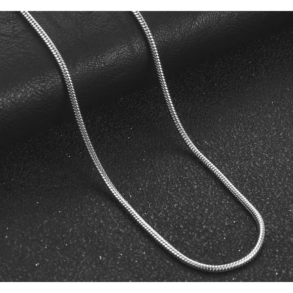 Colar corrente modelo rabo de rato masculina unissex