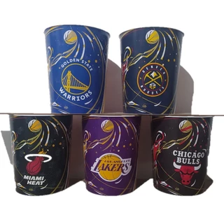 5 balde NBA Popeyes Chicago Bulls Lakers Warriors Miami Heat e Denver Nuggets pote de pipoca
