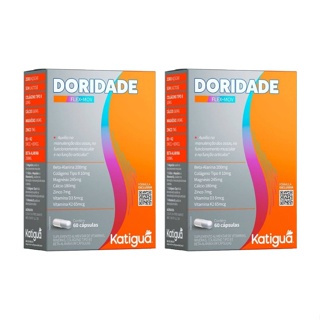 Doridade Flex-Mov Suplemento Alimentar P/Osso, Músculos e Articulações C/60 Cápsulas - Kit C/2