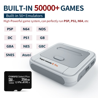 Console de jogos de vídeo embutido 80 emuladores caixa de jogo para psp/ps1/md/n64  wifi suporte hd para fora com 110000 + jogos retro super console x -  AliExpress