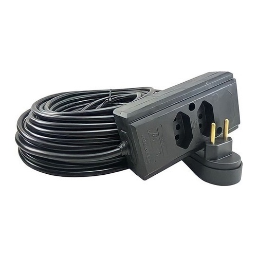Extensão Elétrica 15 Metros 10/20a Cabo Pp2x1,0mm Reforçada