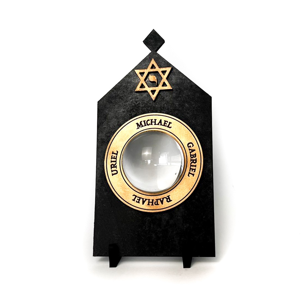 Ostensório Trithemius A Arte de Atrair Espíritos Trithemius com Bola de Cristal de 6 cm