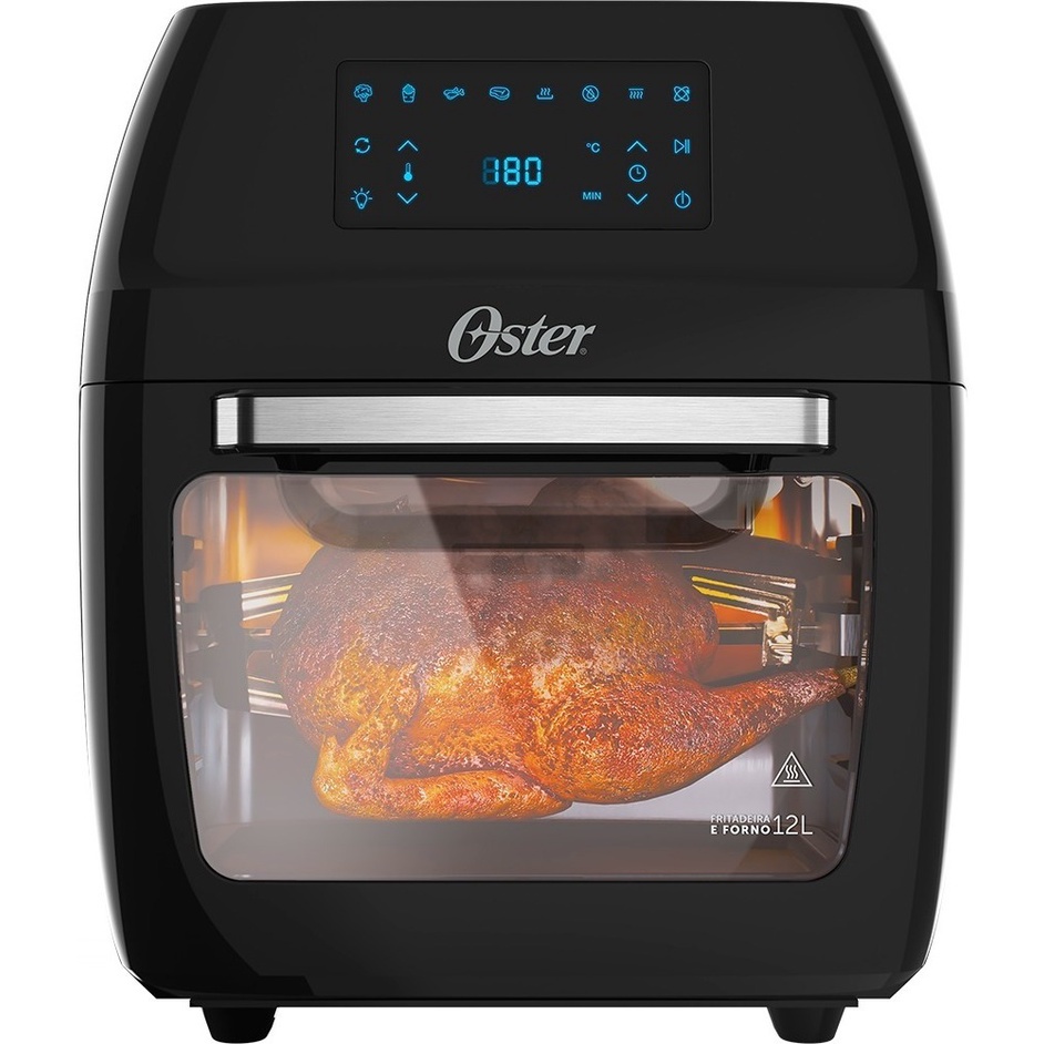 Fritadeira e Forno Elétrico Air Fryer Oven Oster OFRT780 12L com Timer 3 em 1 1800w Voltagem 220V