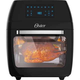 Fritadeira e Forno Elétrico Air Fryer Oven Oster OFRT780 12L com Timer 3 em 1 1800w Voltagem 220V