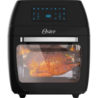 Fritadeira e Forno Elétrico Air Oven Fryer 3 em 1 Oster OFRT780 12L Timer 1800W Voltagem 220V