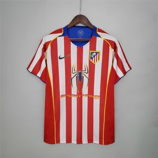 Atlético04-05 Atlético Madrid Fora De Casa Camisa De Futebol Retrô XYE0