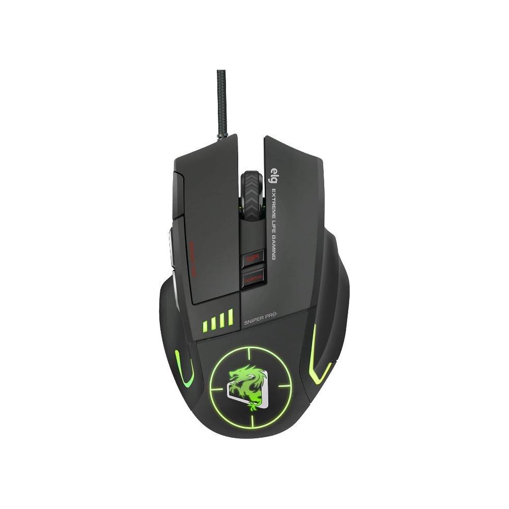 Mouse Gamer Sniper Pro 5200Dpi - ELG-MGSP | Shopee Brasil