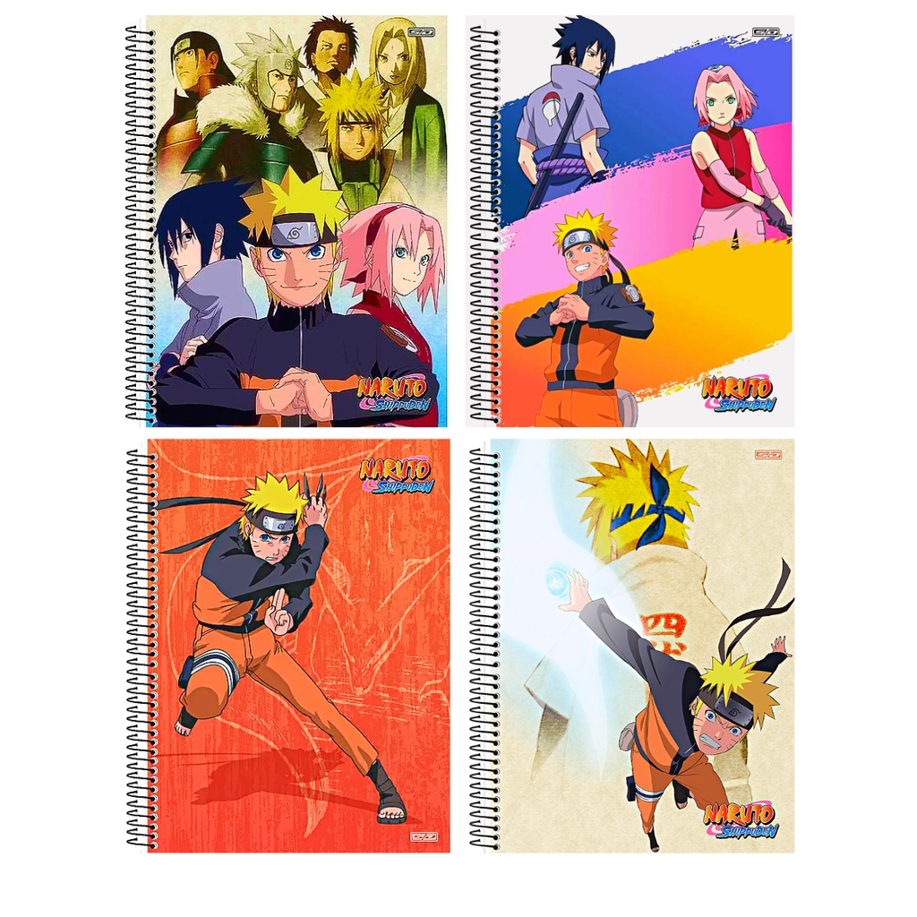 Caderno Desenho Naruto A4 com Stickers - SoTiny