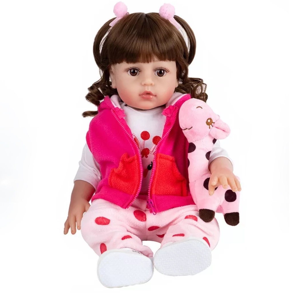 Bebê Sweetie Reborn (R) Realista Silicone-doll 48cm