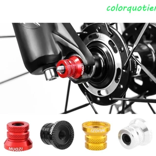 COLORQUOTIENT 1 Par Porca De Eixo De Bicicleta , Cubo Com Design Antiderrapante De Alta Resistência , Brilhante Na Prevenção De Corrosão Ferrugem Alavanca De Liberação Rápida Hub