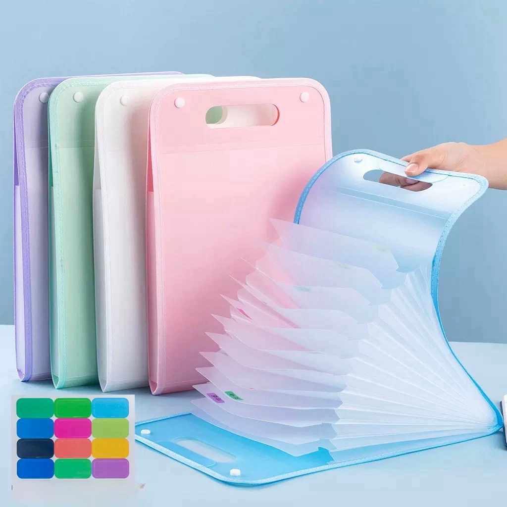 Pasta Sanfonada 13 Divisorias A4 Papelaria/ Material Escolar