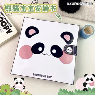 Boneca de papel dos desenhos animados Panda Criativo DIY Toy Home Material Embalagem Toy Paper Book