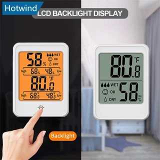 HW Termômetro Digital LCD Grande Higrômetro De Temperatura Em Ambientes Internos Medidor De Umidade Sensor Estação Meteorológica E1Z5