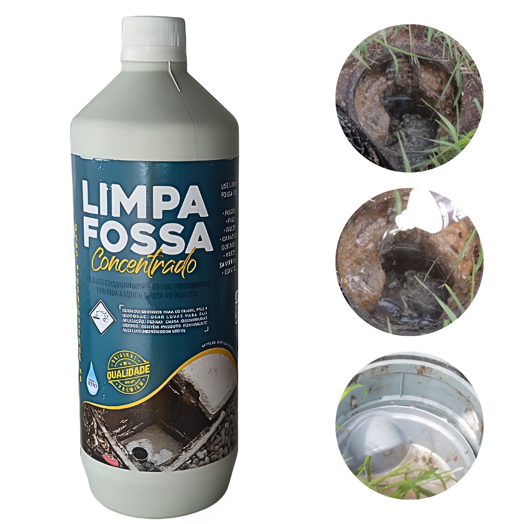 Produto Limpeza Limpa Fossa Caixa De Gordura Esgoto Top 1 Lt | Shopee ...