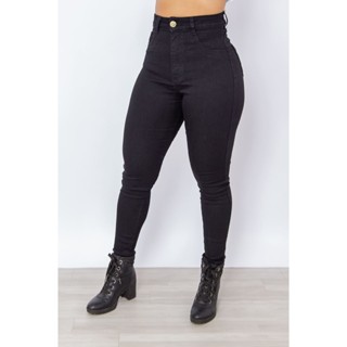 Calça Clássica Skinny Tecido Acetinado de Alta Durabilidade
