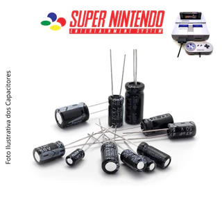 Nes-Cpu-11 - Kit Capacitores Eletrolitico p/ Nintendinho