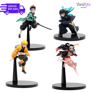 Boneco do Demon Slayer Tanjiro Nezuko Zenitsu Tokito Action Figure PVC Colecionavel