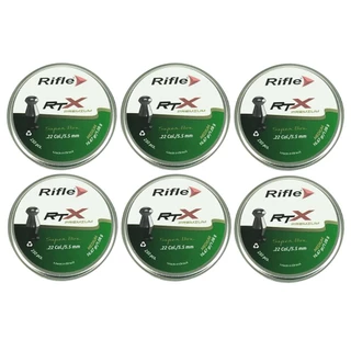 6x Chumbinho 5.5mm 250un. Rifle Premium RTX 16.67gr