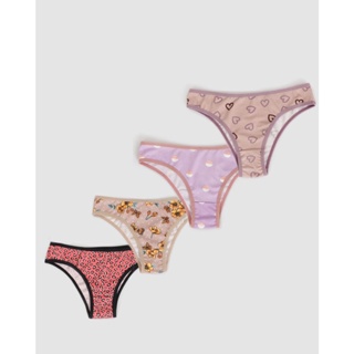 Calcinha Feminina Avulsa Biquíni Estampas e Cores Sortidas