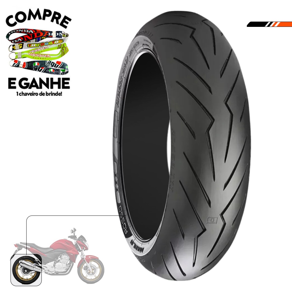 Pneu Traseiro Bmw G 310 R/ Cb 300 (+ Largo)/ Cb Twister 250 F (+Largo ...
