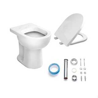 Kit Bacia Convencional e Acessórios para Instalação Luna Speciale Branco Icasa