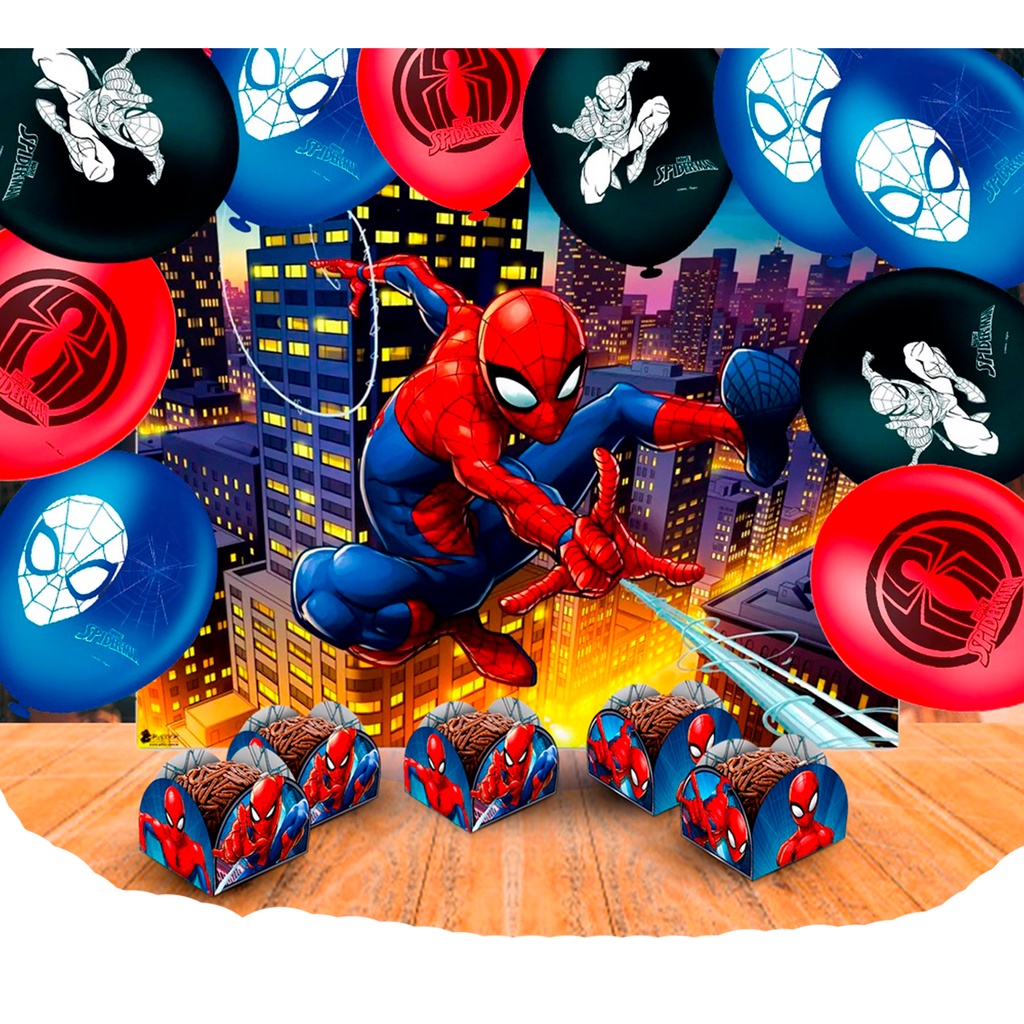 Balão Bubble Spider Man Web Slinger - Super Herois - Artigos para Festas -  Party City