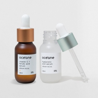Kit Sérum Facial com Ácido Hialurônico + Sérum Facial de Vitamina C e Ácido Ferulico (2 Produtos)