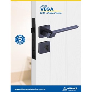 Fechadura maxx wc 4643 preto fosco 83908