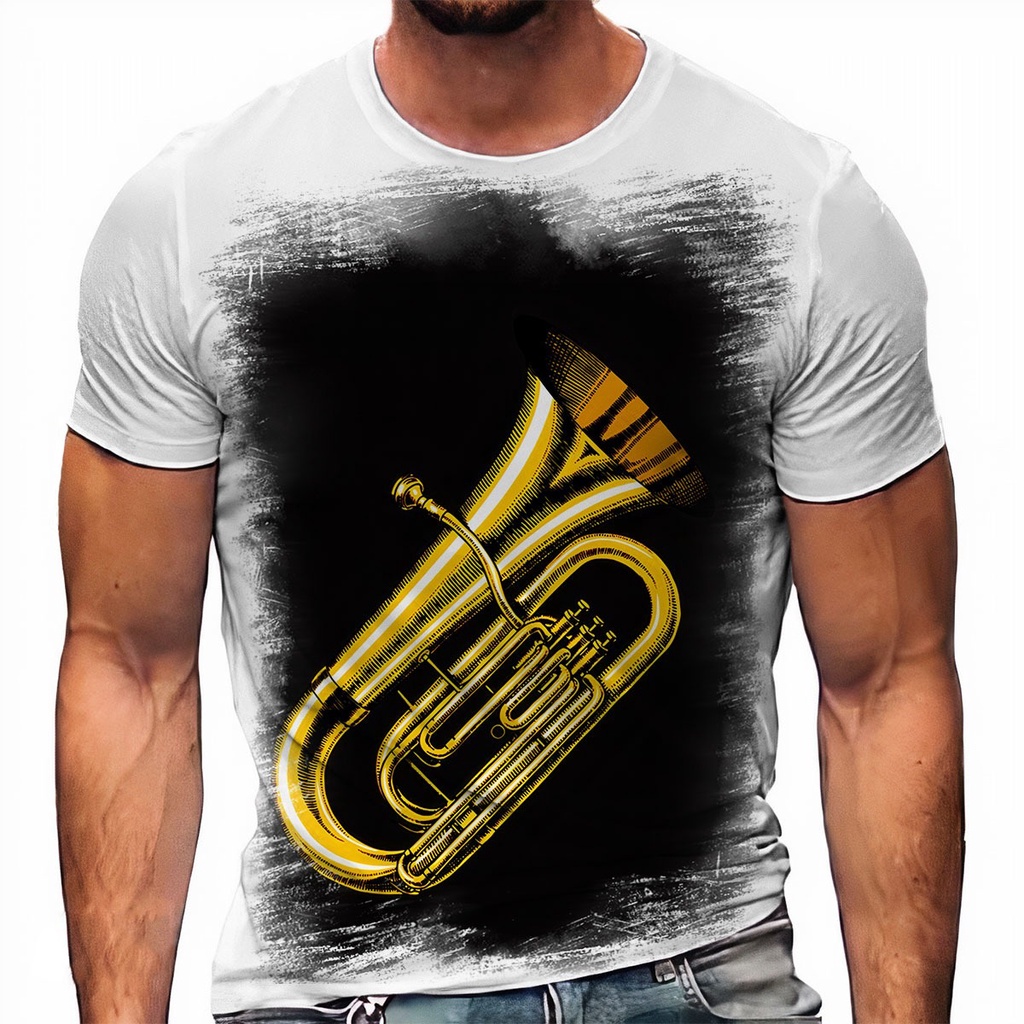 Camiseta Instrumento Metal Tuba Bombardão Ref 01 A