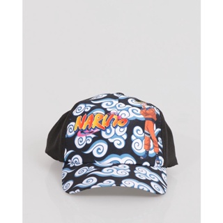 Boné Infantil Snapback Estampa Naruto Preto