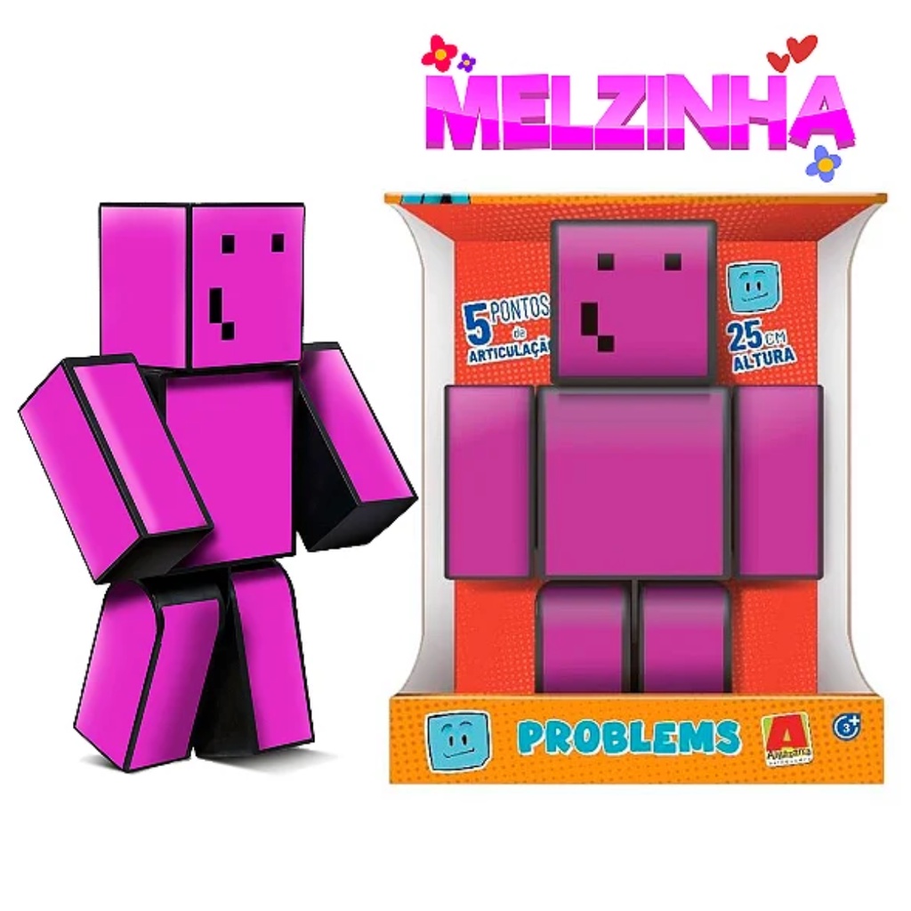 Boneco r Problems Minecraft Articulado - 25 cm Algazarra