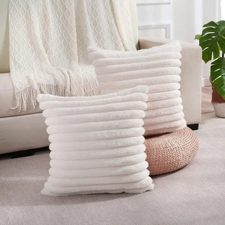 KIT C/ 2 CAPAS P/ ALMOFADA EM PELUCIA WAVE SOFT 2 LADOS - 40X40 CM