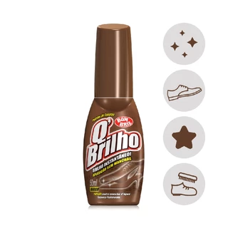 Cera Liquida Polidor Sapato Marrom Q Brilho Bombril