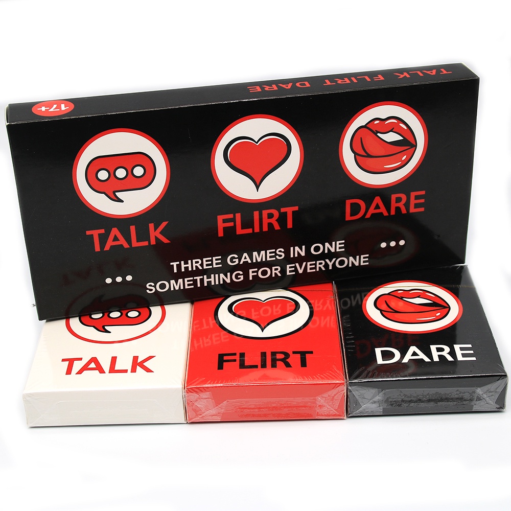 Falar, Flirt, Dare! Jogo divertido e romântico para casais