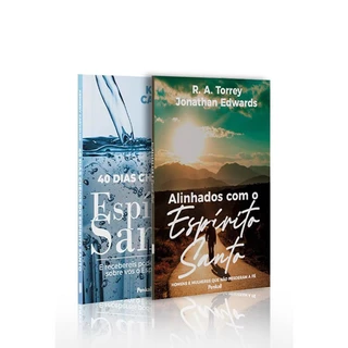 Kit 2 livros | 40 Dias Cheios do Espírito Santo + Alinhados Com o Espírito Santo | Alinhados com Espírito