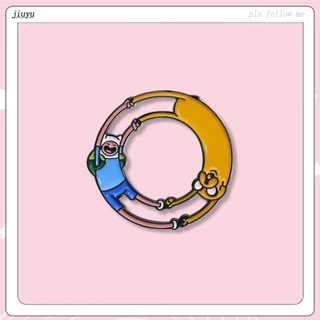 Adventure Time Badge Finn E Jack Esmalte Pins Anime Bonitos Lapela Mochila Chapéu Decoração Jóias Presentes Para Crianças Amigas