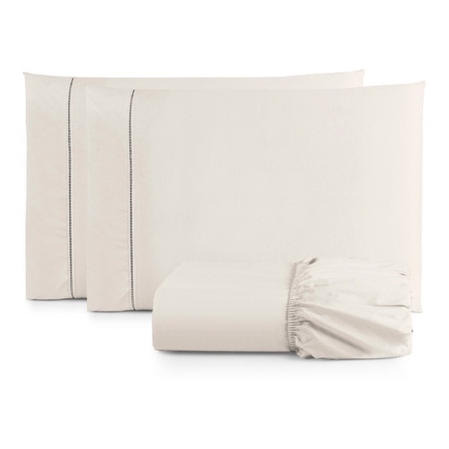 Jogo De Lençol Casal 200 Fios 3 Peças 100% Algodão