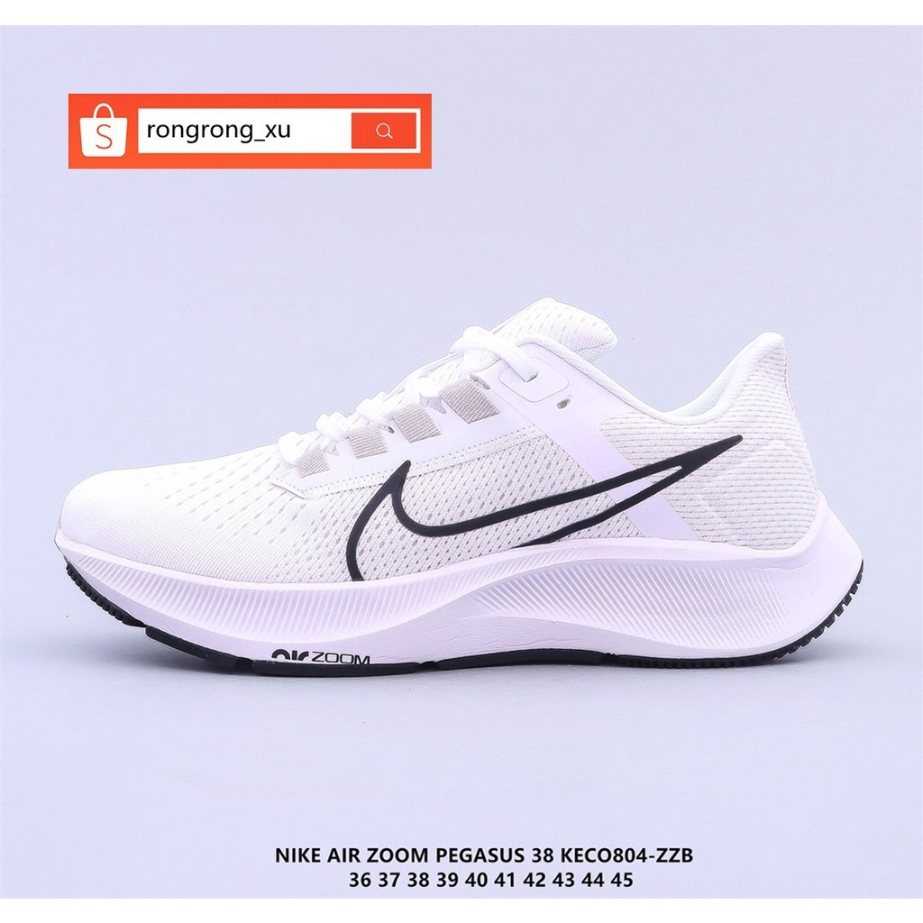 100% original Nike Air Zoom Pegasus 38 tênis casuais brancos para homens e mulheres