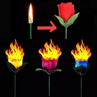 1Pcs Tocha Mágica Criativa Torna-Se Em Rosas Proposta De Casamento Estágio De Dia Dos Namorados