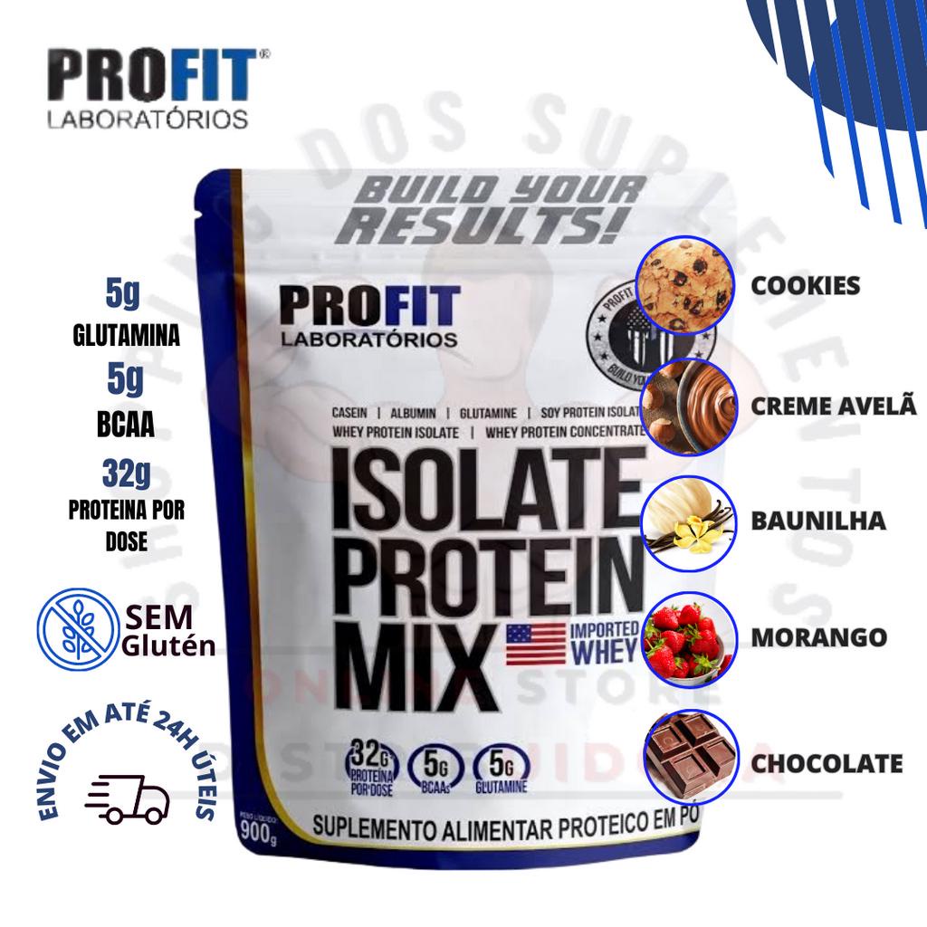 Isolate Protein Mix Whey Protein 900g Profit Labs | Shopee Brasil