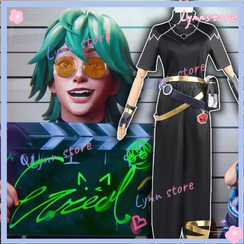 LOL HEARTSTEEL Banda Cosplay Jogo De Trajes EZREAL YONE ALUNE Liga De Lendas Uniformes Conjunto De Acessórios XS-3XL