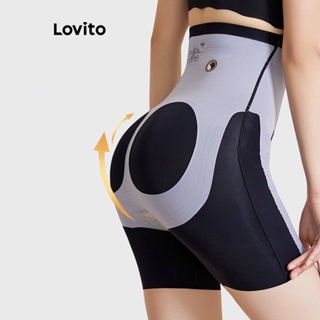 Lovito Shapewear Casual Em Tecido Patchwork Com Costura Colorblock Para Mulheres LNA41177