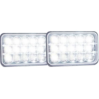 Par Kit 2 Farol De Milha Farolete 15 Leds 12v 24v 24w 6000k Reforçado Agrícola Caminhão carro Barco Resistente a agua
