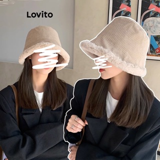 Lovito Chapéus Casuais Com Costura Em Tecido Colorblock Liso Para Mulheres LFA11293